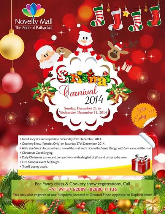 Christmas Carnival 2014 At Novelty Mall Pathankot Events In Punjab Mallsmarket Com