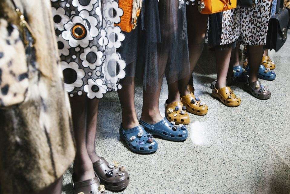high fashion crocs