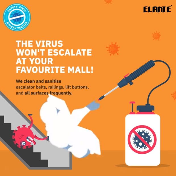 Elante Mall, COVID 19 Safety Measures